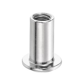 sourcing map M6x15mm Hex Socket Head Insert Nut Screw Post Sleeve Nut for Furniture 10pcs