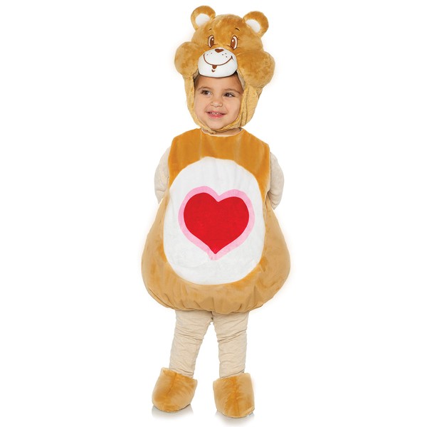 Underwraps Kid's Care Bears Tenderheart Bear Toddler's Costume Childrens Costume, White, Large