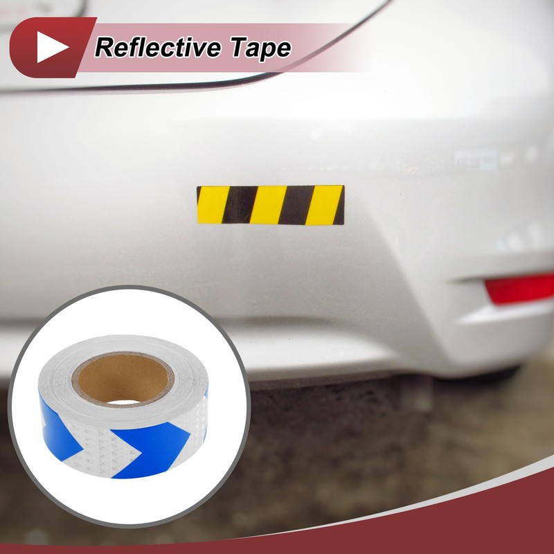HEROFFIX 1 Pcs Safety Warning Reflective Tape Increased Visibility Reflective