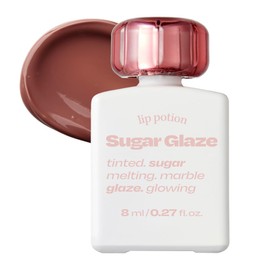 alternativestereo Lip Potion Sugar Glaze Tint | K-Beauty High-Shine & Long-Lasting Lip Tint | Hydrating, Non-Sticky Glossy Finish | 7 Shades | 0.3 Oz (No.9 Coco Ball)