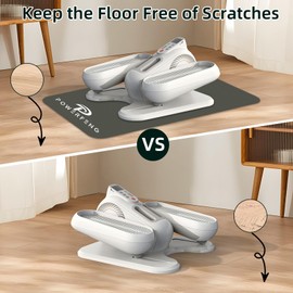 Non-Slip Leg Exerciser Machine Mat: Workout Mat for Under Desk Elliptical Pedal Ellipse Exercise