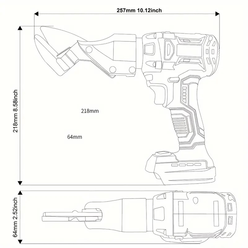 Brushless Cordless Metal Shear for Makita 18V Battery,Heavy Duty Electric