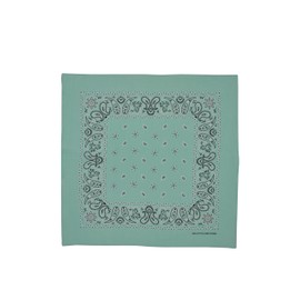 Vamqor 100% Cotton 10 Pack Fine Bandanas(Mint)