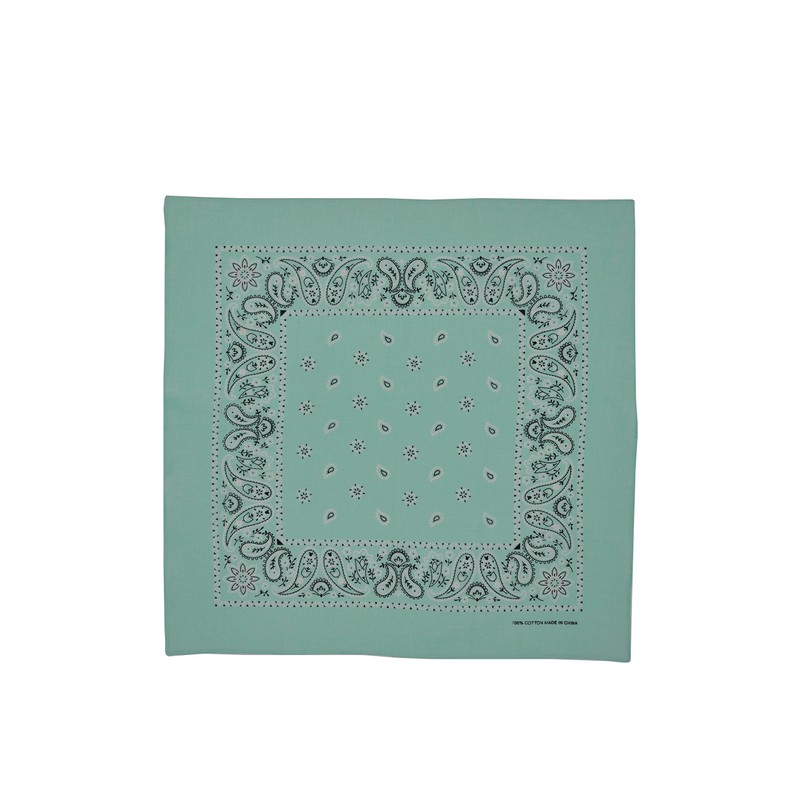 Vamqor 100% Cotton 10 Pack Fine Bandanas(Mint)