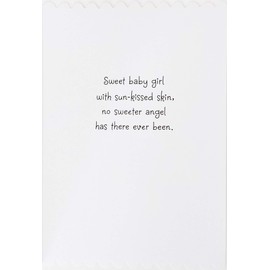 Greeting Card Congratulations - Sweet Baby Girl with Sun-Kissed Skin - Birth of Daughter Black African American