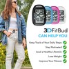 3DFitBud Simple Step Counter Walking 3D Pedometer with Clip and