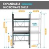 DOLALIKE Microwave Oven Rack, Expandable Microwave Stand Countertop Kitchen Utensils