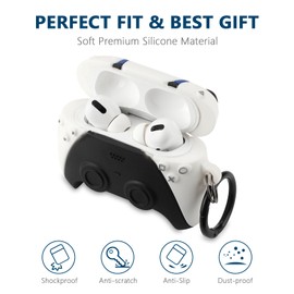 [3Pack] Gedicht for Airpods Pro Case, Funny 3D Cartoon Game Console Controller Design Silicone Soft Cases for Airpods Pro Case 1st Gen, with Keychain Kids Women Men for Airpods Pro 2019 Case