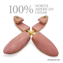 Moneysworth and Best Men's Shoe Trees with Hook Heel, Red Cedar, Medium (size 8.5-9.5)