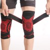 2Pcs Elastic Knee Compression Sleeve Breathable Sports Knee Brace for