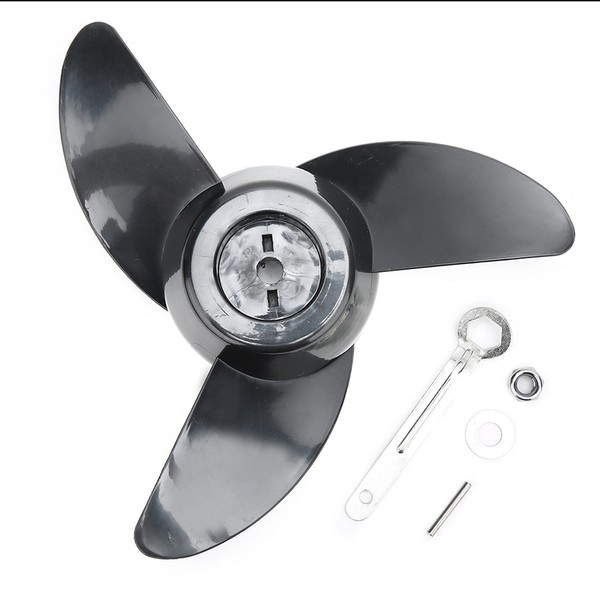 Mokernali Bootspropeller, Elektrischer Außenbordmotor-Propeller, Dicker Kunststoff, Elektrischer Strahlruder, Passend Für