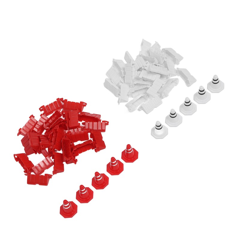 50pcs RC Car Racing Road Barrier Plastic Portable 10pcs RC