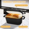 Oval Enameled Dutch Oven for Bread Baking - 3.6QT Cast