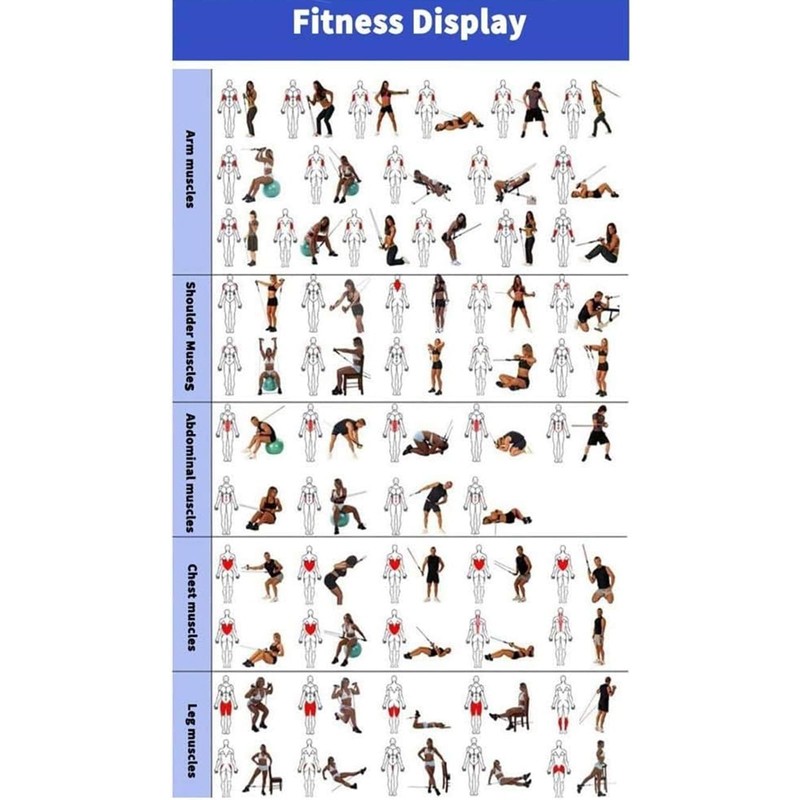 AnnuoYi Exercise Resistance Bands，Resistance Bands Set，Polygon Resistance Bands with Latex