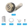 PATIKIL 3/4" Combination Cam Lock, 3 Pcs File Cabinet Locks