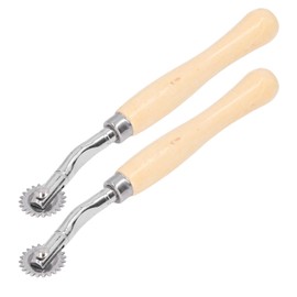 Sampling wheel, perforator tool, stainless steel roll, comfortable feel, 2 pieces for paper for fabric for leather