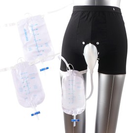 External Catheter for Men, Wearable Male Urine Collector (XL)
