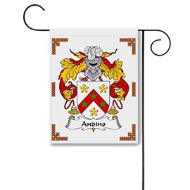 Andino Coat of Arms/Andino Family Crest 11 X 15 Flag – Made in the U.S.A.