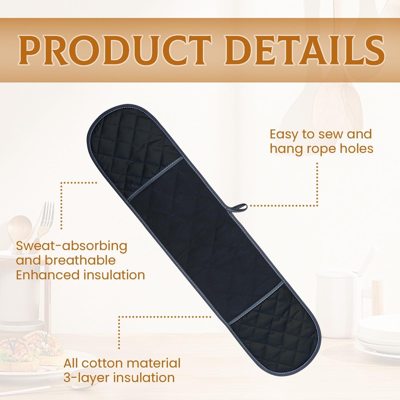 Kitchen Gloves Oven Mitts Heat Resistant,Non-Slip Thickening Cotten Heat Proof