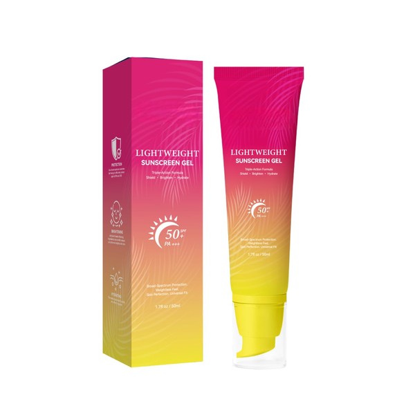 Pink Sunscreen Gel SPF 50+ PA+++ – Lightweight, Pink-Toned Sun