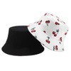 Cherry White Bucket Hat Beach Sun Hat Fishing Hat for