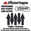 LiteMark Removable Matte Finish Black 8 X 3 Inch Warehouse