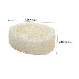 minkissy 25pcs Loofah Soap Bathroom Cleaning Sponge Eco Sponges for Cleaning Shower Super Soft Bath Sponges for Shower Sided Scrub Sponges Soft Exfoliating Bath Sponge White