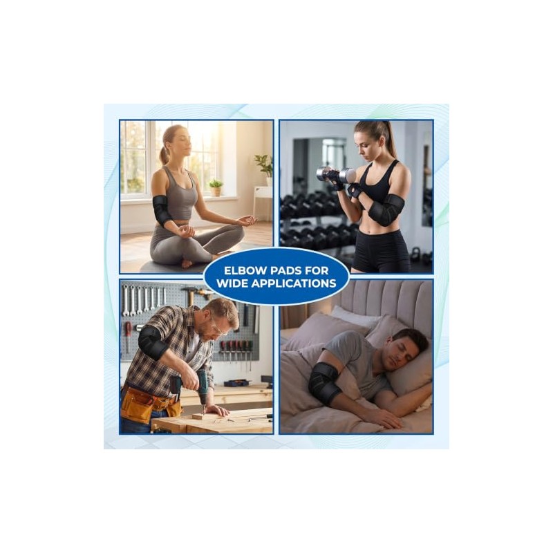 2 Pcs Men Women Elbow Splint, Adjustable Elbow Brace for