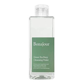 [BONAJOUR] Vegan beauty Green Tea Deep Cleansing Water and Makeup Removing Solution, Natural Makeup Remover Cleansing Tonic 8.8 Fl. Oz