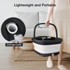 HOSPAN Collapsible Foot Spa with Heat, Bubble, Red Light, and