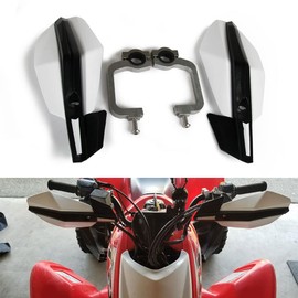 AnXin Motorcycle Handguard Dirt Bike Hand Guards 7/8" 22mm 11/8" 28mm for FE 701/SM 501/S 450 350/S 250 TE 150 250/i 300/i FC 250 350 450 TX125 Pit Dirt Bike Enduro Supermoto ATV White