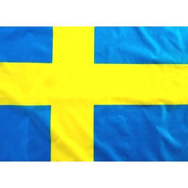 High Supply 3x5 Sweden Flag, 100% Polyester, UV Resistant, Blue and Yellow, 36" x 60"
