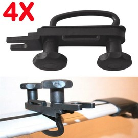 Anlayliay Roof Box U-Bolt Clips Roof Rack U-Brackets Luggage Accessory Kit Automotive