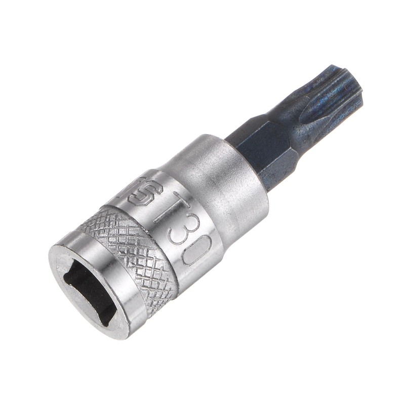 HARFINGTON Torx Bit Socket T30 Solid Star 1/4" Drive 1.46"