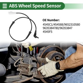 INFINAUTO ABS Wheel Speed Sensor Front Left Right ABS Sensor No.4545C1/454588/9652310580/9635384780 for PEUGEOT 307 Hatchback (3A/C) (Year 08.00-12.12)