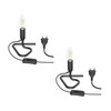 ledscom.de TRIN Table Lamp with Plug and Switch + E14