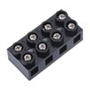 sourcing map Dual Rows 4 Positions 500V 60A Cable Block