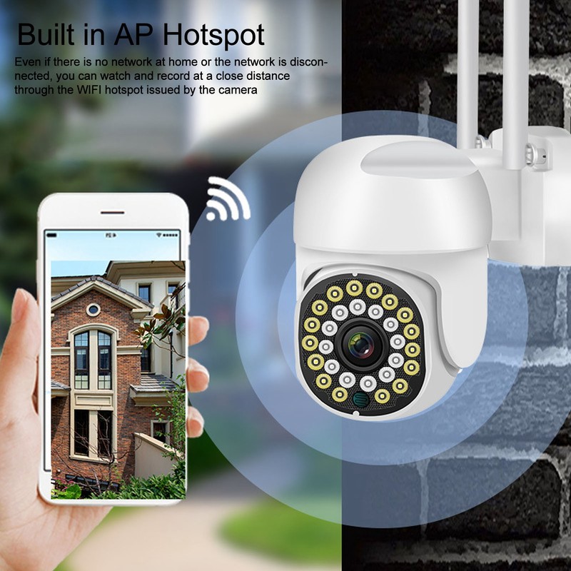 Wireless Camera 2.4G WiFi 2MP 1080P Night Vision Motion Detection