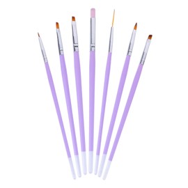 BIUDECO 7Pcs Nail Art Brush Durable Painting Pens for Manicure Lightweight Nail Design Tools with Nibs for Professional and DIY Nail Art