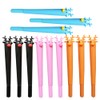 Operitacx Pack of 12 Blue Ink Pens Christmas Deer Shaped