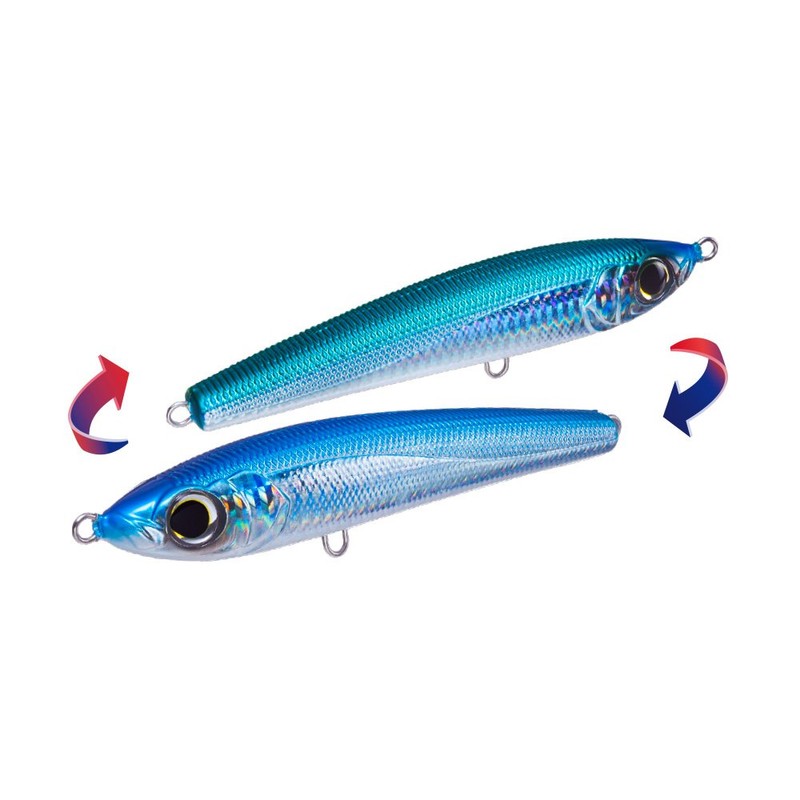 Yo-Zuri R1156-CHB Diving Slider Sinking Lure, Holographic Blue