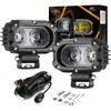 Auxbeam 4 Inch LED Light Pods, 60W Square Offroad Driving