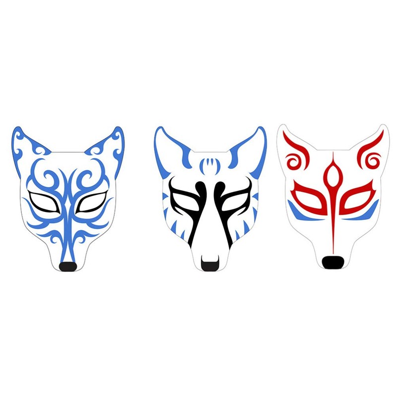 COHEALI Blank Mask - White Paper Blank Hand Painted Face