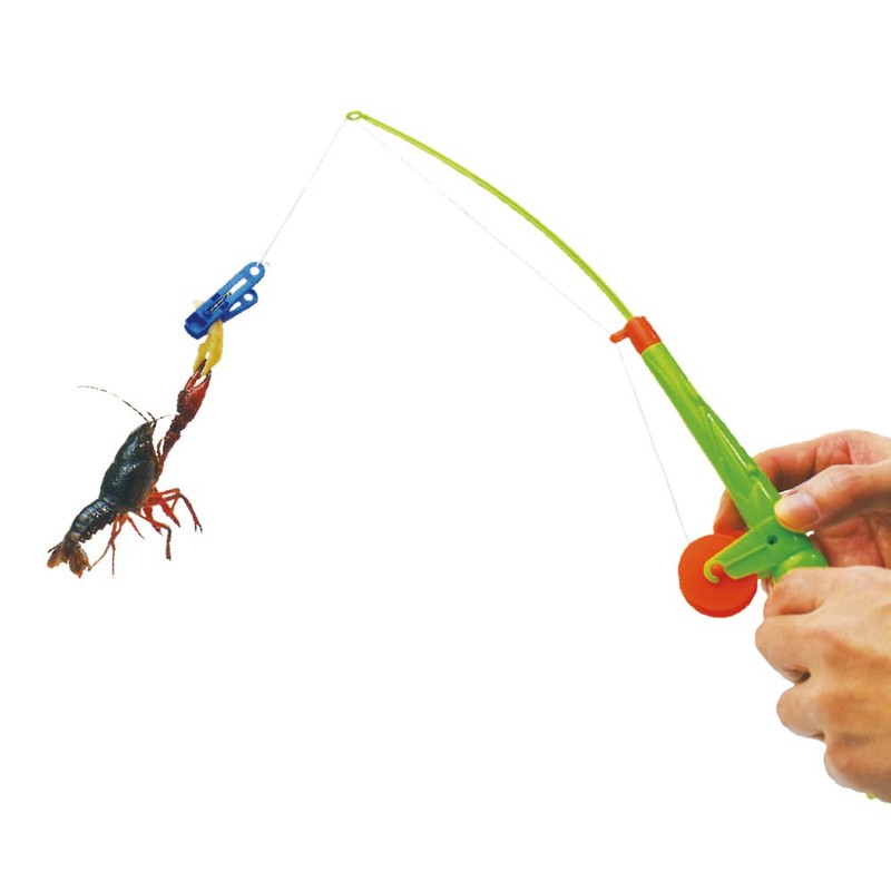 Crab Catcher Fishing Rod for Small Crab and Crawfish (Green)