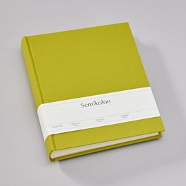 Semikolon 369954 Photo Album Classic Medium - 21.6 x 25.5 cm - 80 Pages Cream for 160 Photos - Matcha Light Green