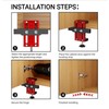 Cabinet Door Installation Positioners, Aluminum Alloy Cabinet Hardware Jig, Adjustable