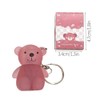 Cute Bear Matte Lip Mud Velvet Grey Pink Keychain Lipstick