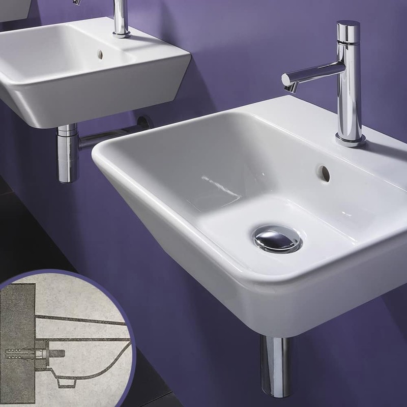 2 Set Wall-Mount Sink Fixing Screws,Sink Installation Hardware for Bathroom