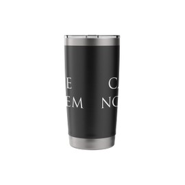 Latin Phrase CARPE NOCTEM Shirt, Unique Gift Stainless Steel Insulated Tumbler
