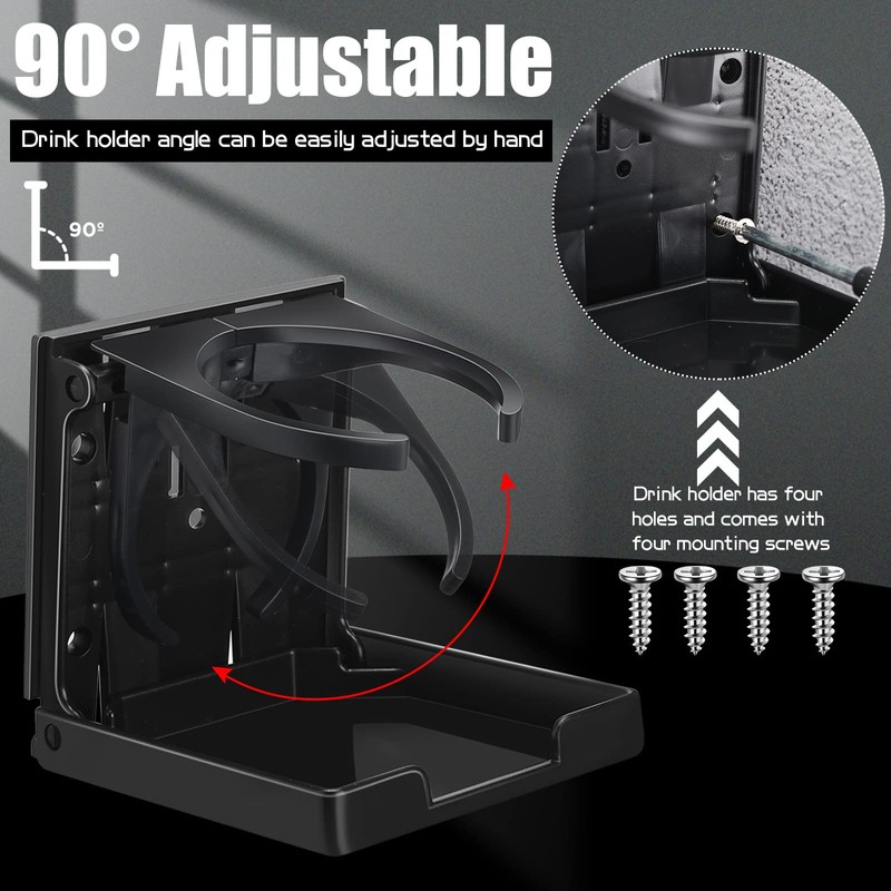 Boat Cup Holder Folding Cup Holder Adjustable Drink Holder with